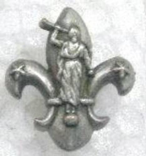 Antiques; LDS Angel Moroni Lapel Pin- Antique Silver
