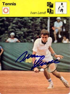 Ivan Lendl autographed 1979 Sportscaster Rookie Card