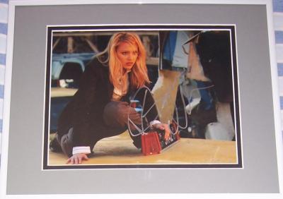 Jessica Alba autographed 8x10 Fantastic 4 photo matted & framed