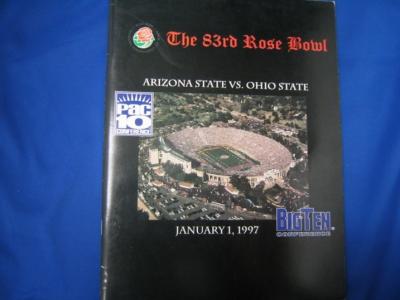 1997 Rose Bowl Arizona State vs. Ohio State Media Guide (Orlando Pace Jake Plummer Pat Tillman)