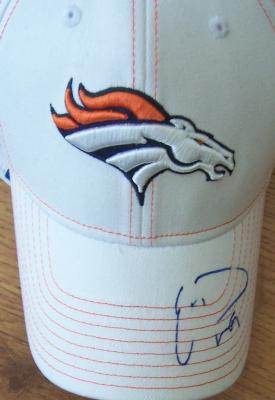 Eric Decker autographed Denver Broncos Reebok cap or hat
