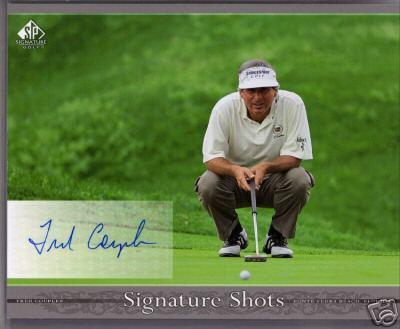 Fred Couples certified autograph 2005 SP Signature Golf 8x10 photo card