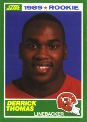 Derrick Thomas Chiefs 1989 Score Rookie Card