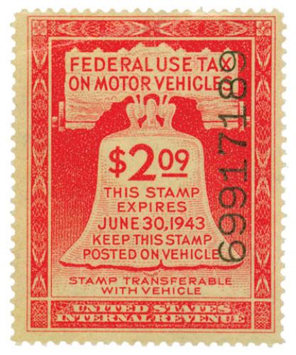 ros red, motor vehicle stamp