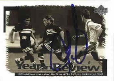 Jeff Agoos autographed 1999 Upper Deck MLS DC United card