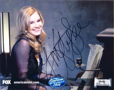 Kristy Lee Cook autographed 2008 American Idol 8x10 photo