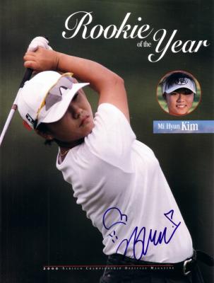 Mi Hyun Kim autographed full page LPGA magazine photo