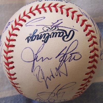 2009 Los Angeles Dodgers team autographed baseball Andre Ethier Matt Kemp Clayton Kershaw