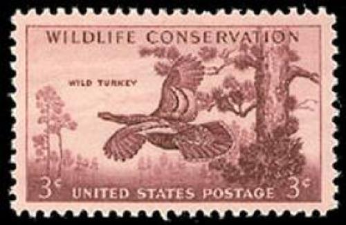Stamps; 1956 USA Wildlife Conservation Stamps (Scott 1077)