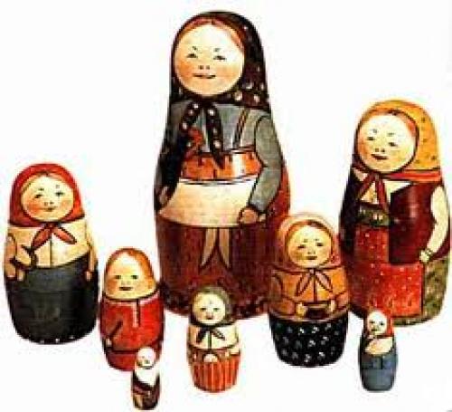 A matryoshka doll, also known as a Russian nested doll