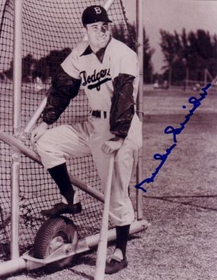 Duke Snider autographed Brooklyn Dodgers 8x10 black & white photo