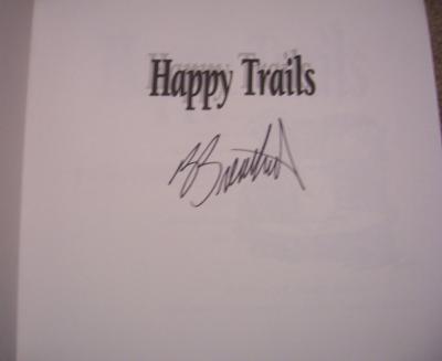 Berke Breathed autographed Bloom County Happy Trails book