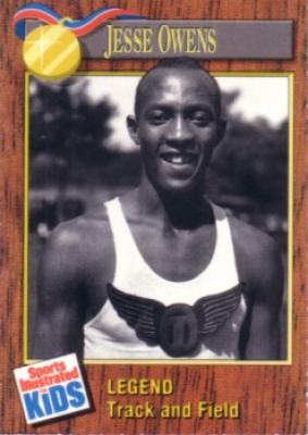 Jesse Owens 1990 Sports Illustrated for Kids card