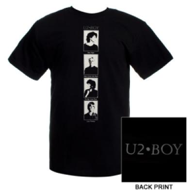 U2 Boy officially licensed black T-shirt