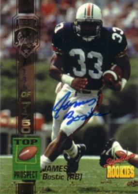 James Bostic Auburn certified autograph 1994 Signature Rookies card