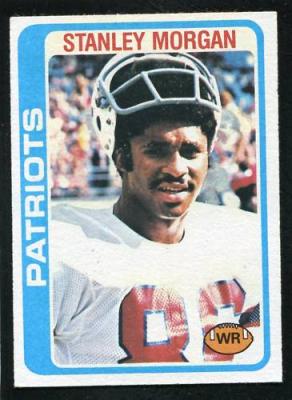 Stanley Morgan New England Patriots 1978 Topps Rookie Card #361 ExMt to NrMt