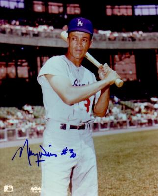 Maury Wills autographed Los Angeles Dodgers 8x10 photo
