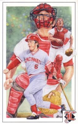 Johnny Bench Cincinnati Reds 1992 Legends Magazine postcard