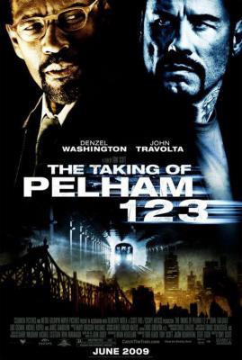 The Taking of Pelham 123 movie full size poster (John Travolta & Denzel Washington)