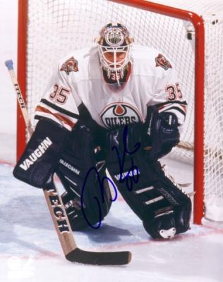 Tommy Salo autographed 8x10 Edmonton Oilers photo