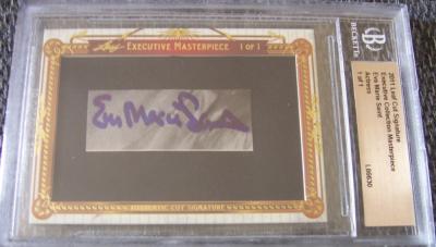 Eva Marie Saint certified autograph 2011 Leaf Masterpiece Cut Signature card #1/1