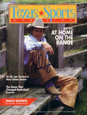Nolan Ryan autographed 1990 Texas Sports Magazine