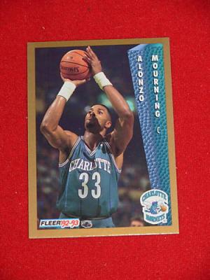 Alonzo Mourning Hornets 1992-93 Fleer Rookie Card #311