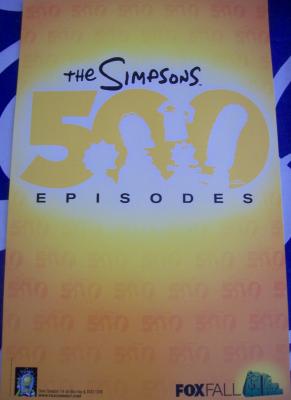The Simpsons 500 Episodes 2011 Comic-Con promo poster