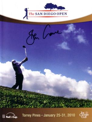 Ben Crane autographed 2010 San Diego Open golf program