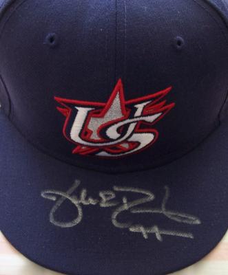 Jake Peavy autographed USA World Baseball Classic game model cap