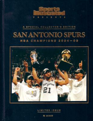2004-05 San Antonio Spurs NBA Champions Sports Illustrated commemorative book