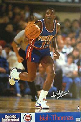 Isiah Thomas Pistons 1990 Sports Illustrated mini poster