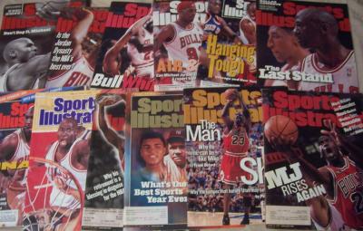 Michael Jordan lot of 12 different Sports Illustrated issues
