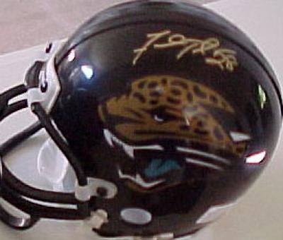 Fred Taylor autographed Jacksonville Jaguars mini helmet