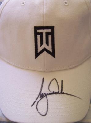 Tiger Woods autographed TW logo Nike golf cap