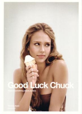Good Luck Chuck Jessica Alba 5x7 Comic-Con promo card