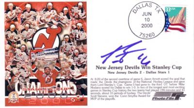 Patrik Elias autographed New Jersey Devils 2000 Stanley Cup Champs cachet envelope