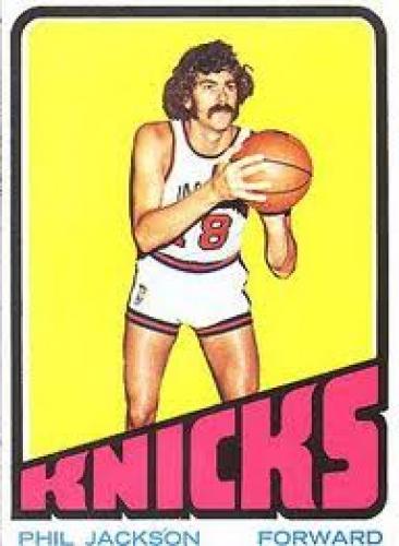 Basketball Card; A 1970s basketball card of Phil Jackson