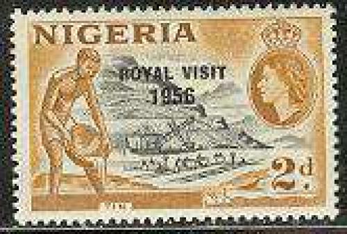 Royal visit 1v; Year: 1956