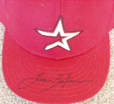 Lance Berkman autographed Houston Astros game model cap