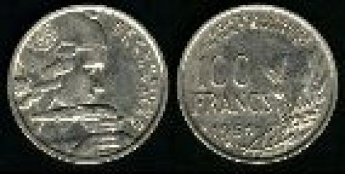 100 francs; Year: 1954-1958; (km 919.2)