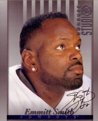 Emmitt Smith autographed Dallas Cowboys 8x10 photo card