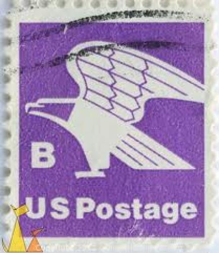 Stamps; Purple Bald Eagle, US, USA, stamp, bird, eagle, 
