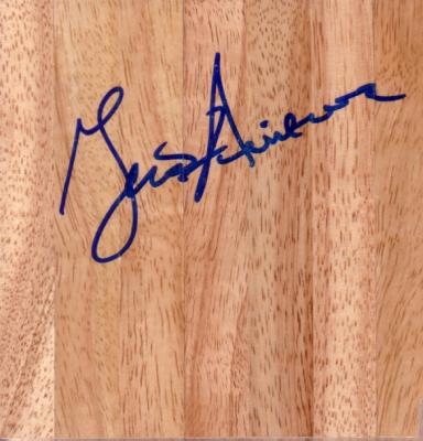Geno Auriemma (UConn) autographed 6x6 basketball hardwood floor