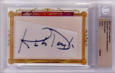 Kirk Douglas certified autograph 2011 Leaf Masterpiece Cut Signature card #1/1