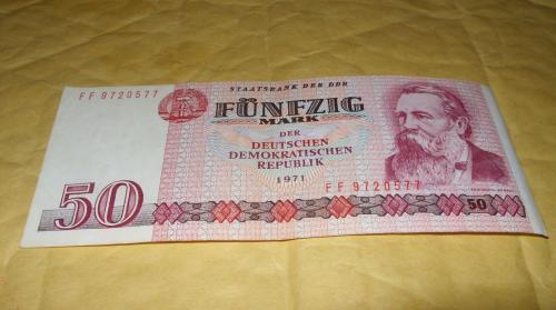 German Democratic Republic 50 mark 1971