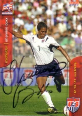 Shannon Boxx autographed 2004 U.S. Soccer card