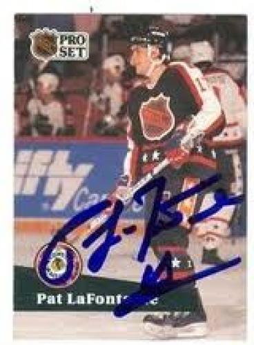 Pat LaFontaine autographed Hockey Card