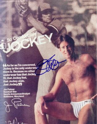 Jim Palmer autographed Jockey Underwear ad 8x10 photo