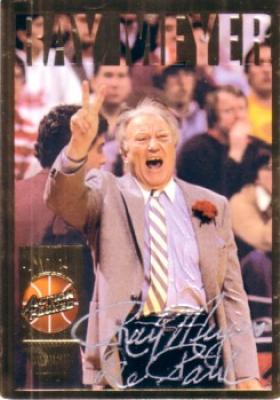 Ray Meyer certified autograph DePaul 1994 Action Packed Hall of Fame card